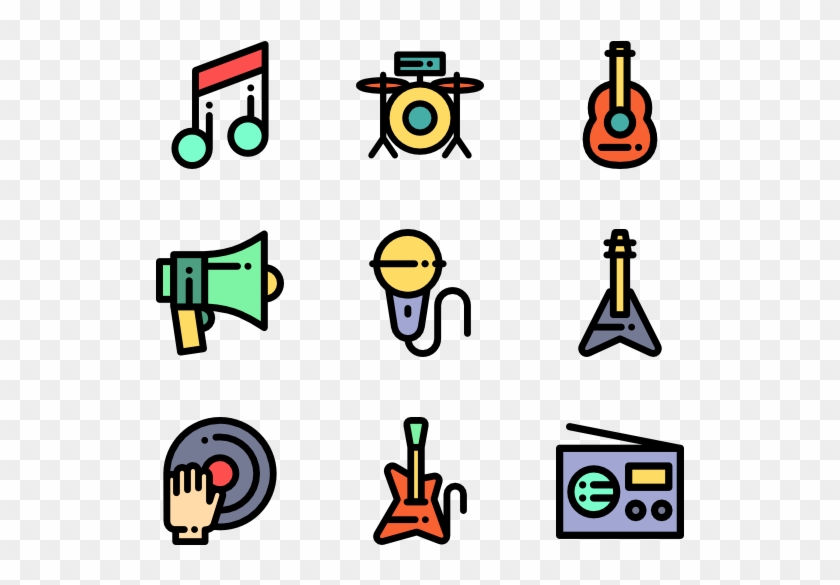 Music Icons, HD Png Download - 600x564(#461404) - PngFind