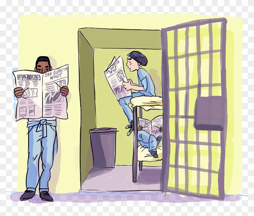 Journalism Locked Behind State Prison Bars - Cartoon, HD Png Download -  800x642(#463080) - PngFind