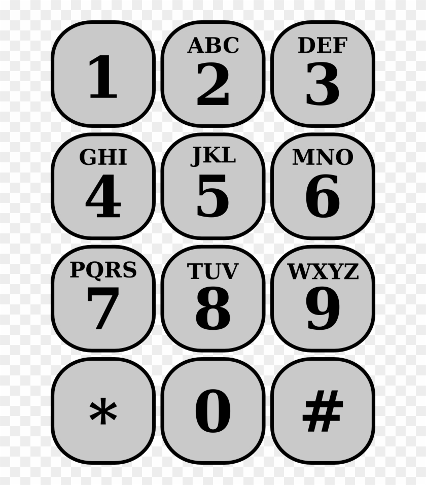 File Telephonekeypad Phone Keypad, HD Png Download 640x876