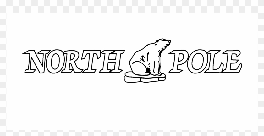 North Pole Logo Black And White - Calligraphy, HD Png Download