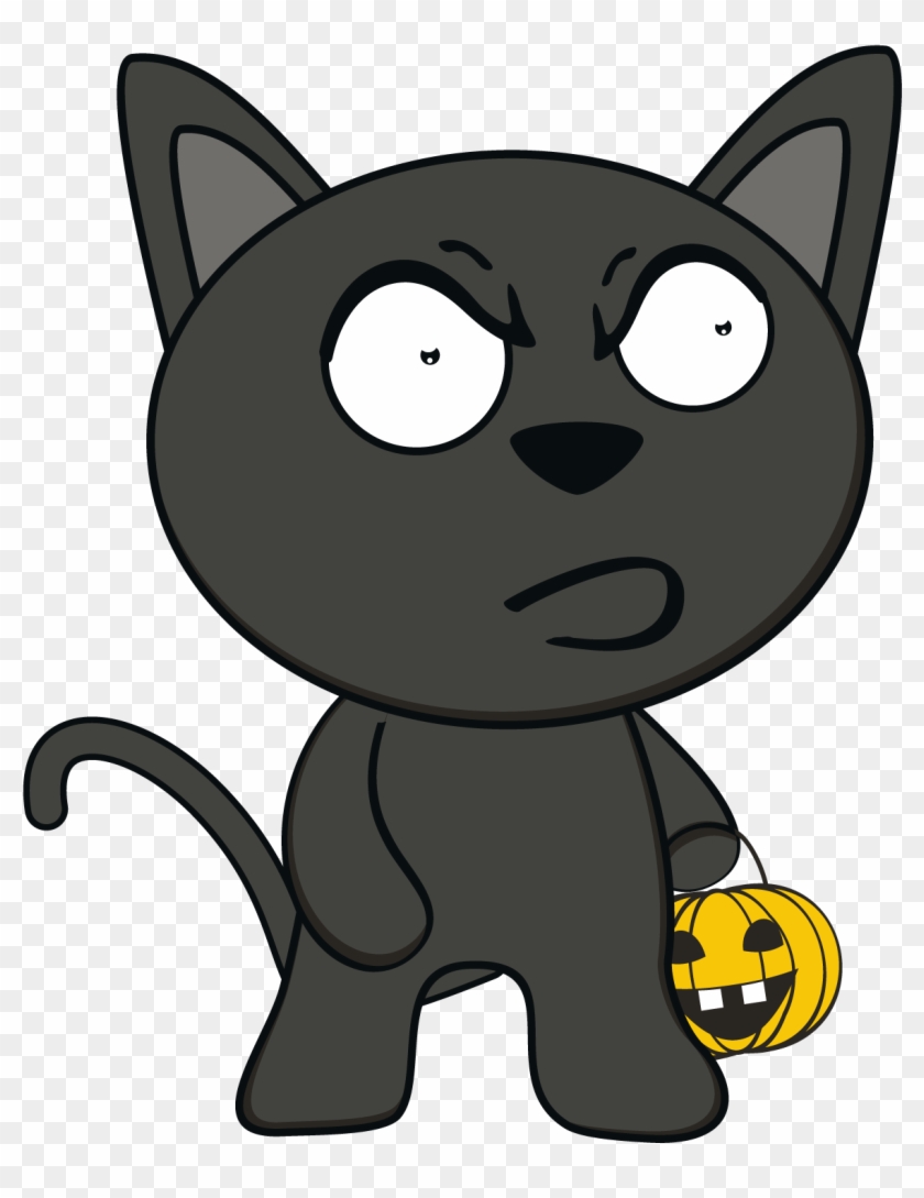 Halloween Cartoon Dessin Animxe Illustration Kitten - Angry Cat Cartoon  Png, Transparent Png - 1500x1500(#4606596) - PngFind