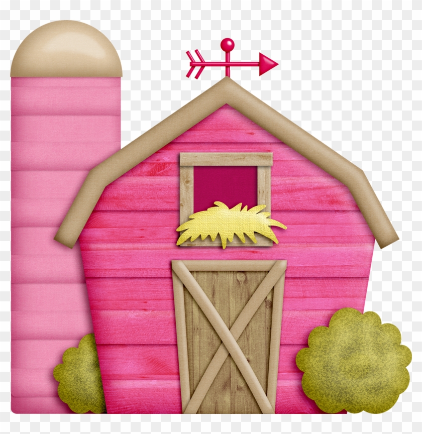 Barn Clipart Pink - Pink Barn Clipart, HD Png Download - 800x784