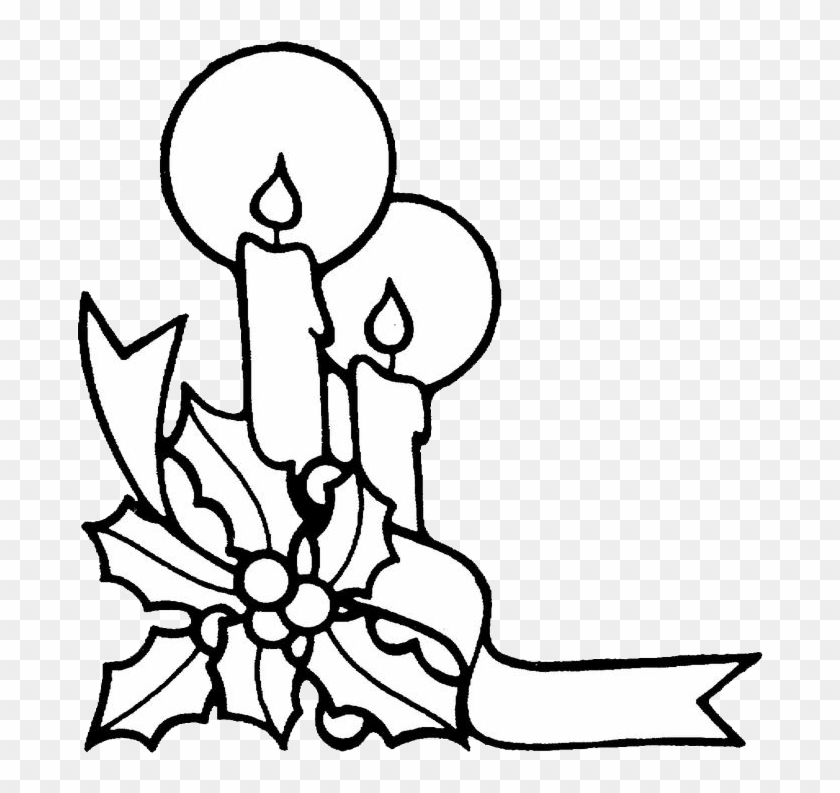 Christmas Candles Coloring Pages 2 - Christmas Cross Coloring Page, HD ...