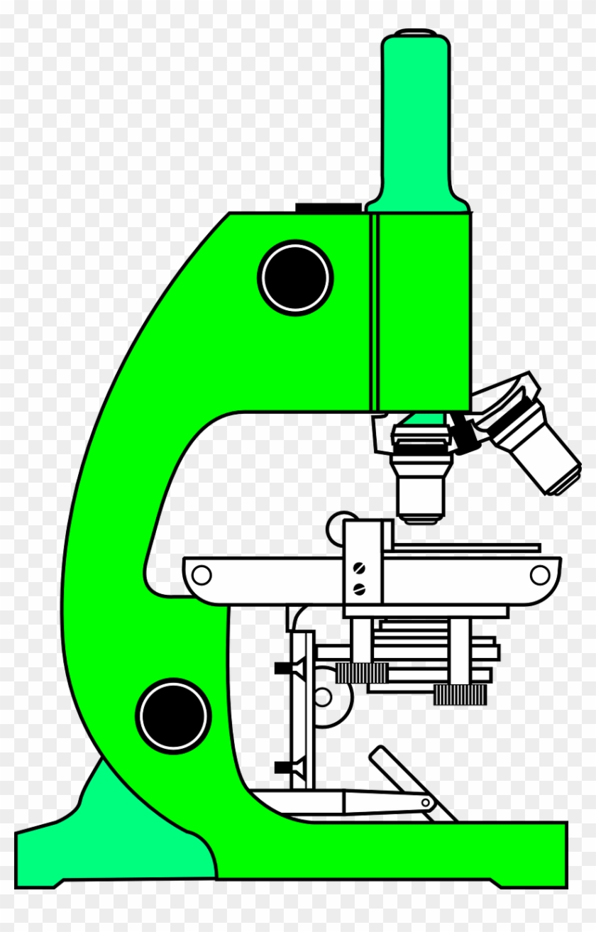 Microscope Green Science Microscope Image Clip Art, HD Png Download
