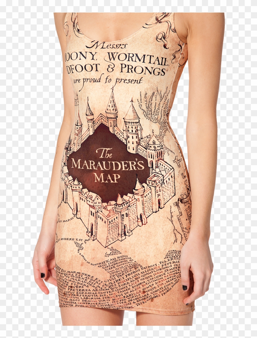 Marauders Maps Dress Hd Png Download 683x1024 4646542 Pngfind