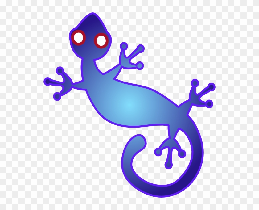 Gecko Clipart Line Art - Gecko Clip Art, HD Png Download - 558x600