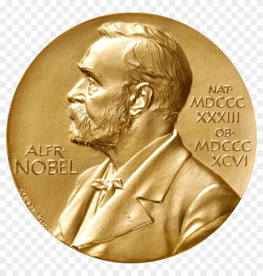 The Nobel Golden Medallion With An Embossed Image Of - Medal Nobel, HD