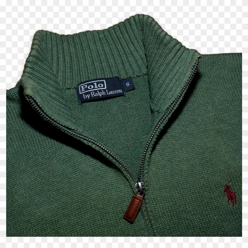 ralph lauren green half zip