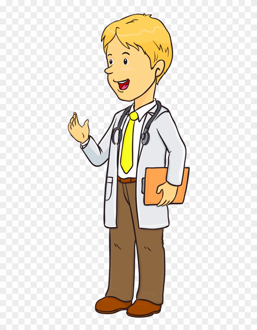 Medical Clipart Coat - Med School Student Cartoon, HD Png Download -  400x998(#4667817) - PngFind