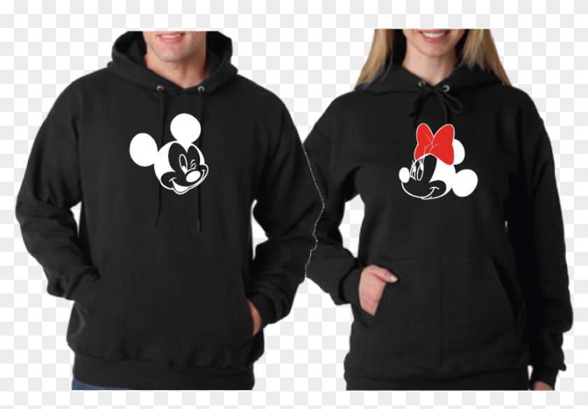 mickey and minnie couple hoodies