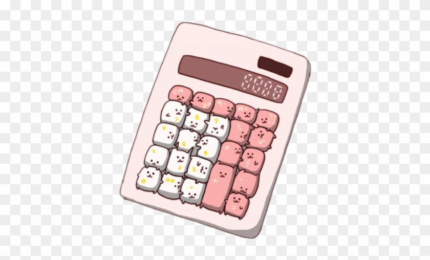 calculadora #cutte #kawaii #neko - Calculadora Dibujo, HD Png Download -  378x428(#4675921) - PngFind