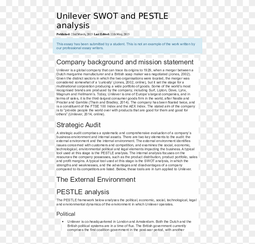 Docx Unilever Uk Swot Analysis Hd Png Download 595x842 Pngfind Docx Unilever Uk Swot Analysis Hd Png Download 595x842 Pngfind