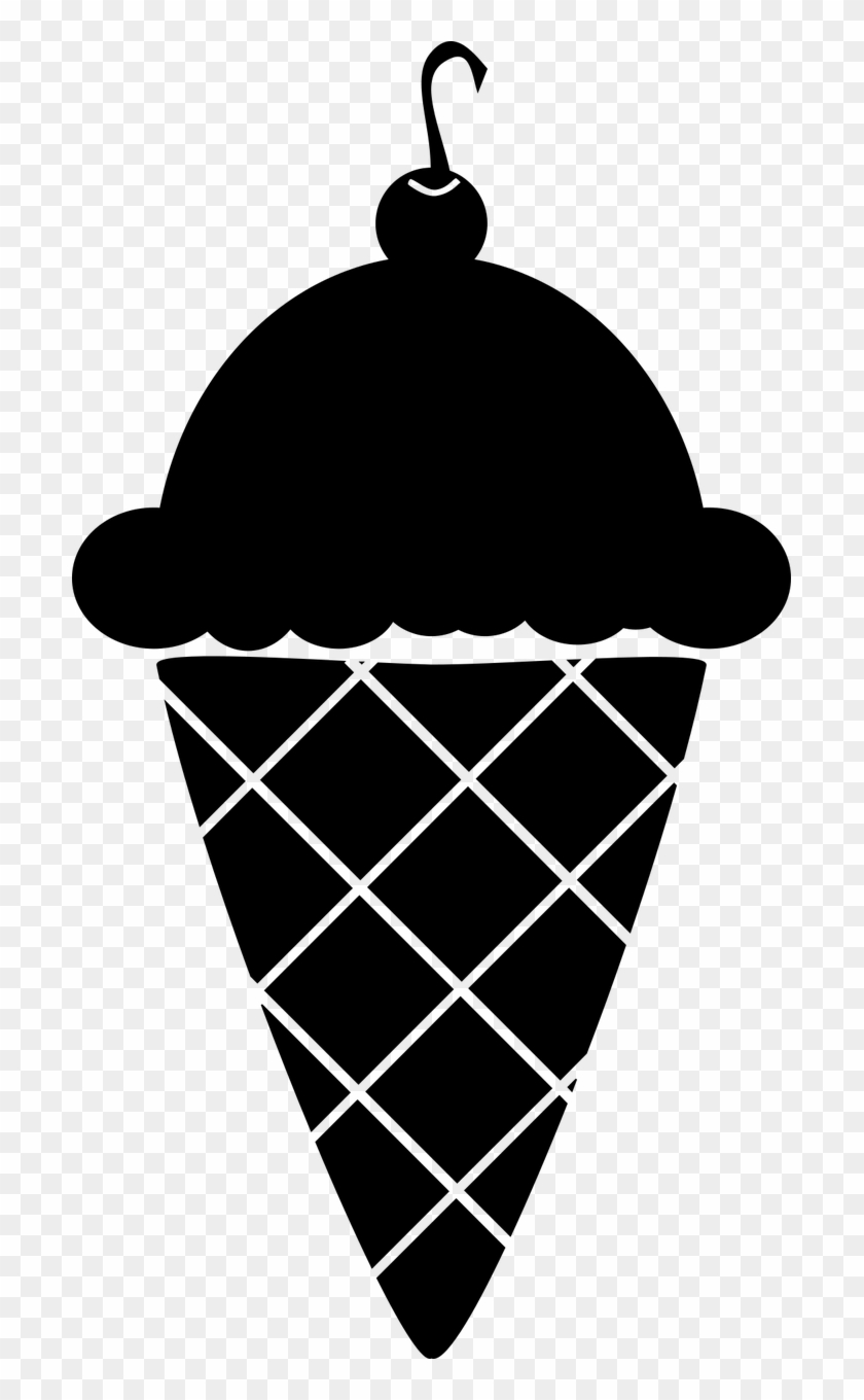 Ice Cream Black And White Icon Ice Cream Clip Art Black Hd Png Download 699x1280 Pngfind
