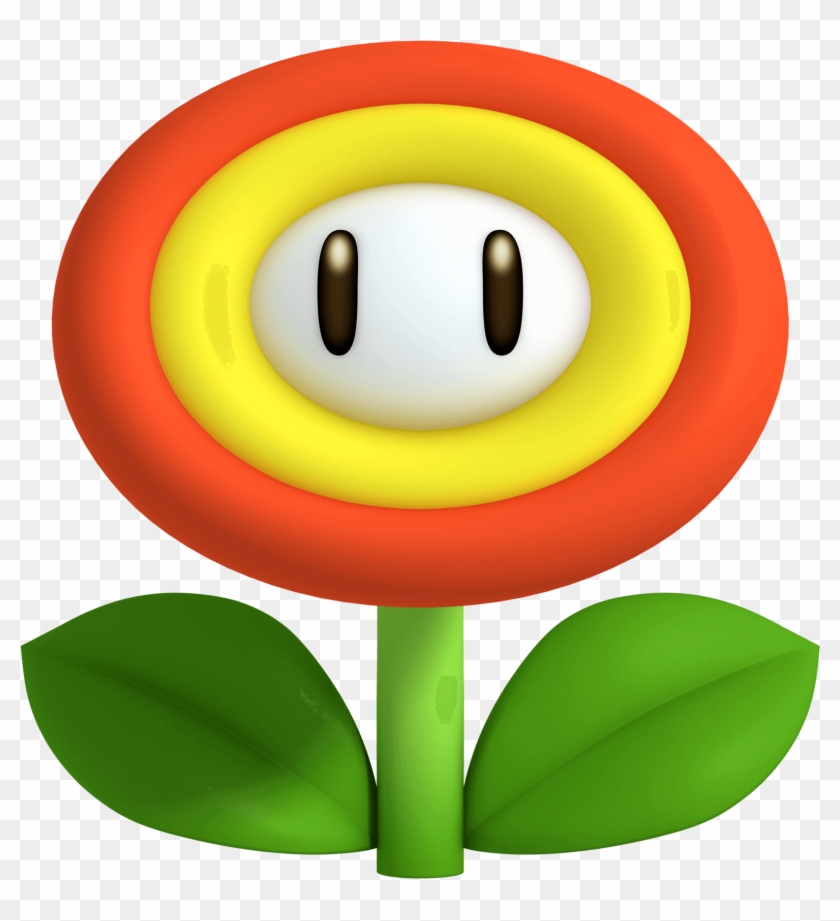Flor De Fuego - Mario Flower Power, HD Png Download - 1575x1673(#473186