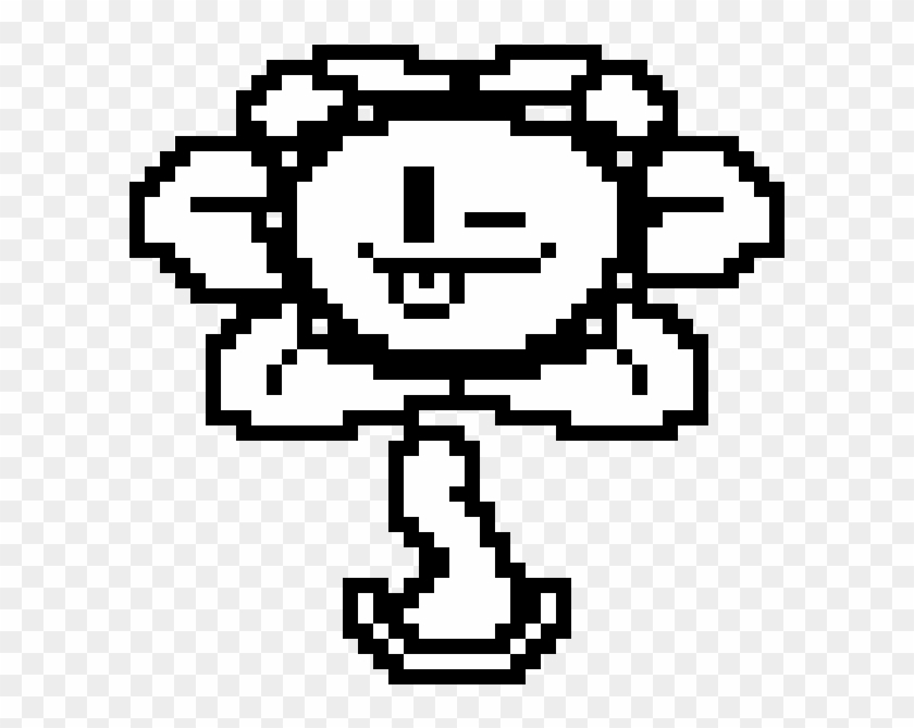 Flowey Undertale Png Flowey Undertale Pixel Art Transparent Png 602x708 Pngfind