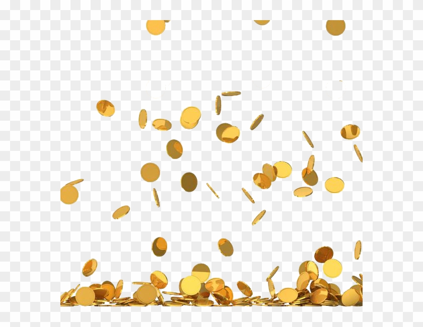 Money Png - Gold Coin Rain Png, Transparent Png - 600x570(#479428) - PngFind