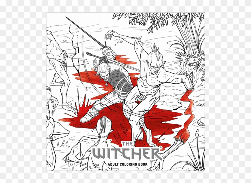 Download Books - Witcher Adult Coloring Book, HD Png Download ...