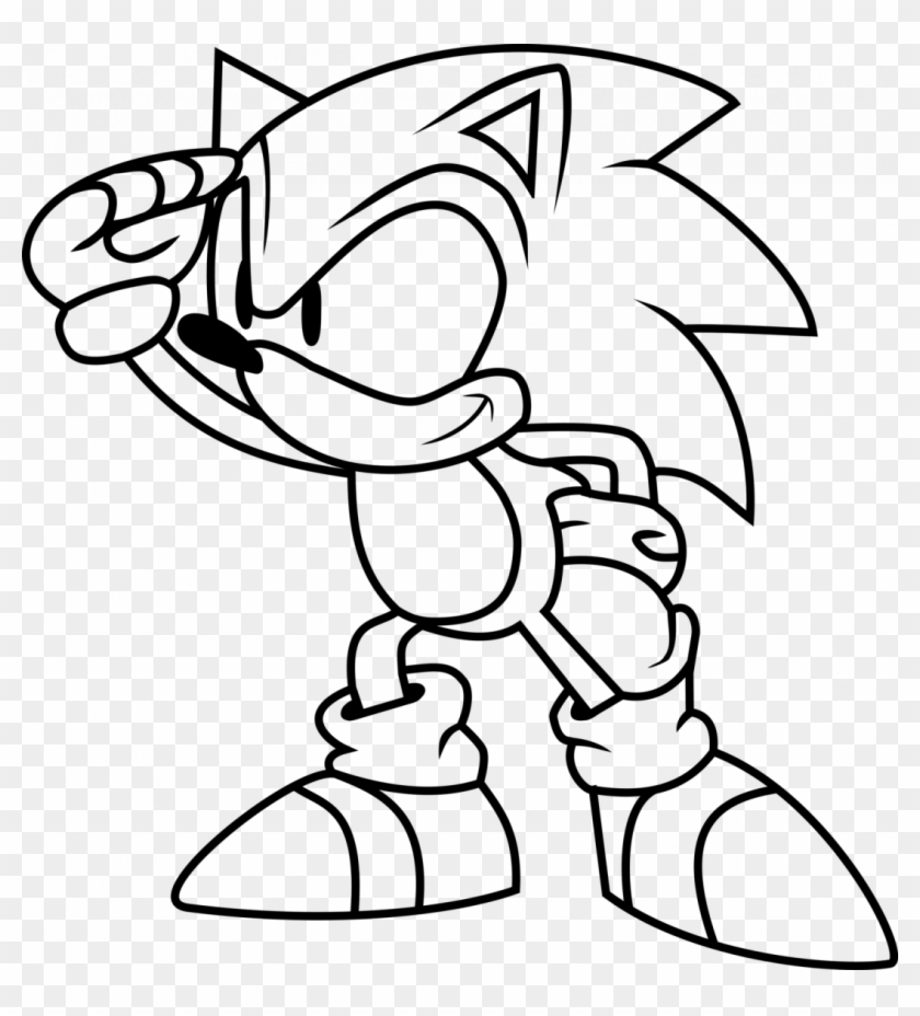 View Shadow Sonic Coloring Page Background