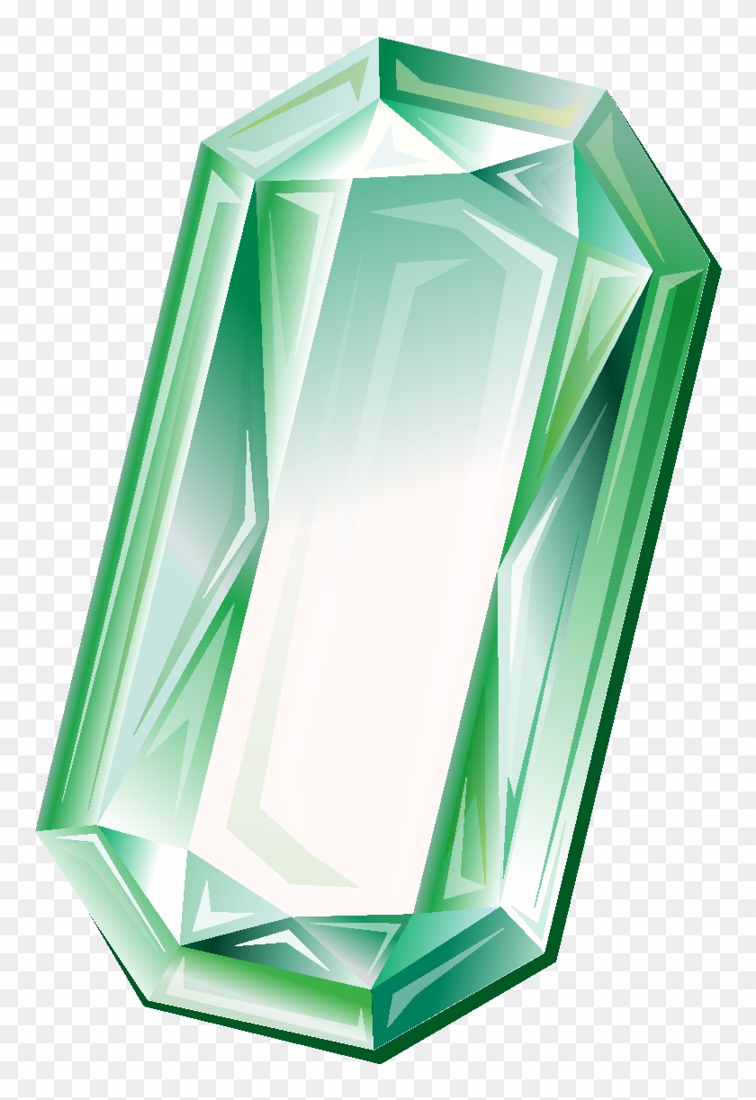 Cartoon Green Geometric Diamond Element - Diamond, HD Png Download -  764x1143(#4724563) - PngFind, image size:840x1223