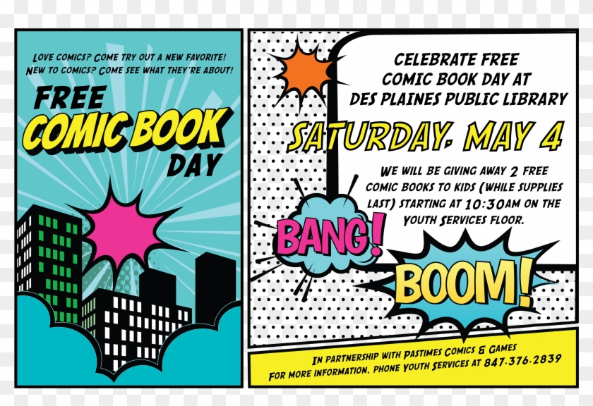 Free Comic Book Day Graphic Design, HD Png Download 3840x2464(4740151) PngFind
