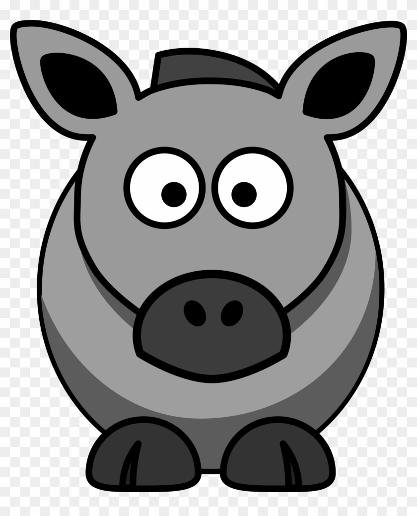 Cartoon Horse Grey Ⓒ - Cartoon Clipart Donkey, HD Png Download -  2017x2400(#4742705) - PngFind