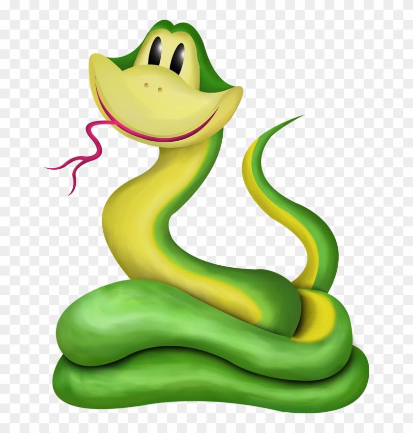 Snake Green Anaconda Clip Art - 卡通 青 蛇, HD Png Download - 662x800(#4747658)  - PngFind