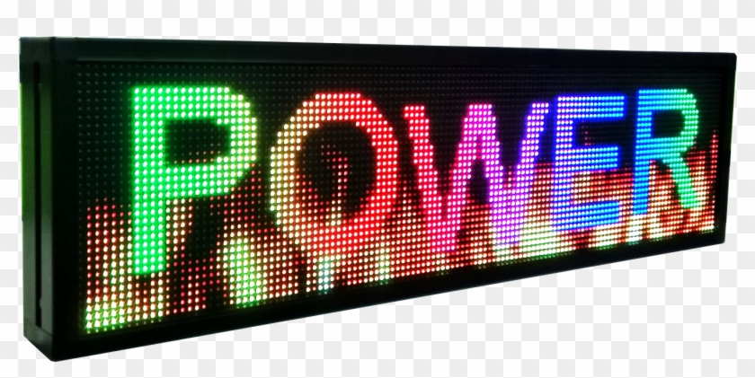 Color Led Sign Png Indoor Led Sign Programmable Full Color Display Open - Led Display, HD ...
