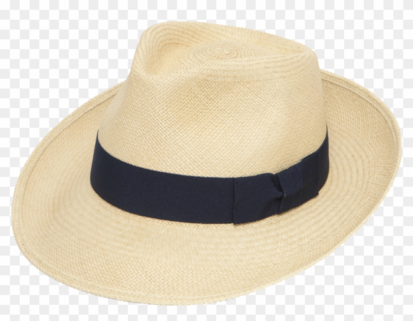 The Joseph Vanilla Trilby With Navy 