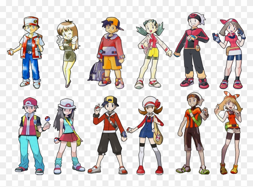 Pokemon Red render , Pokemon Trainer Red Dark transparent