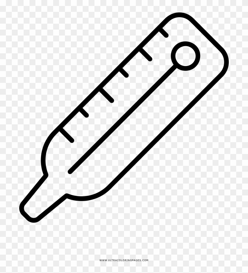 Thermometer Coloring Page - Calor Y Temperatura Para Dibujar, HD Png  Download - 1000x1000(#4775684) - PngFind