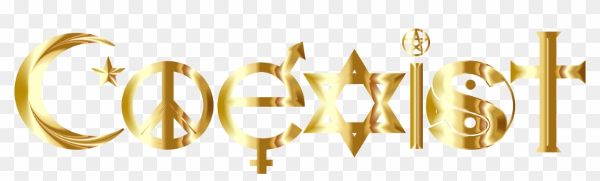 Coexist Computer Icons Data Symbol, HD Png Download - 2933x750(#4778584 ...