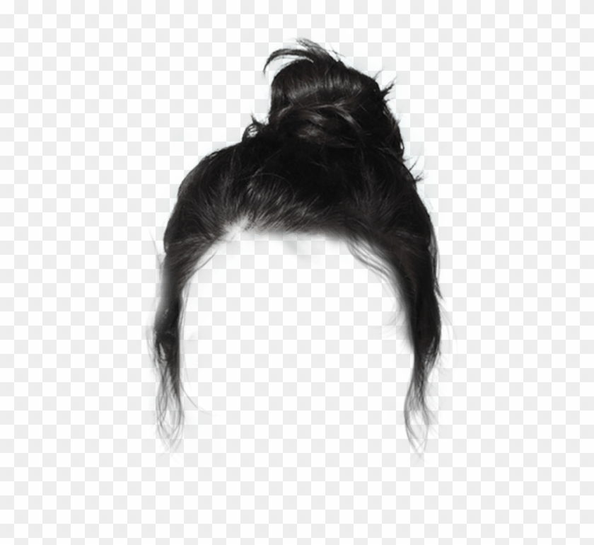 black #bun #hair #dressup #costume - Lace Wig, HD Png Download -  457x690(#4799325) - PngFind