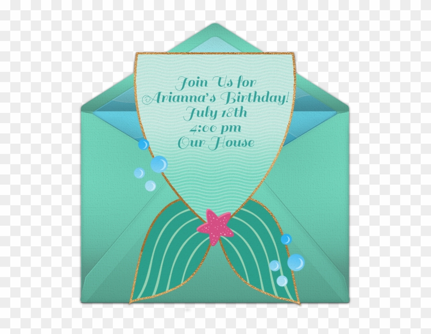 Download Mermaid Tail Online Invitation Greeting Card Hd Png Download 650x650 481079 Pngfind