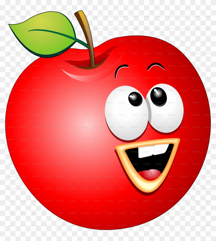Apple Fruit Cartoon Png, Transparent Png - 3306x3537(#483853) - PngFind