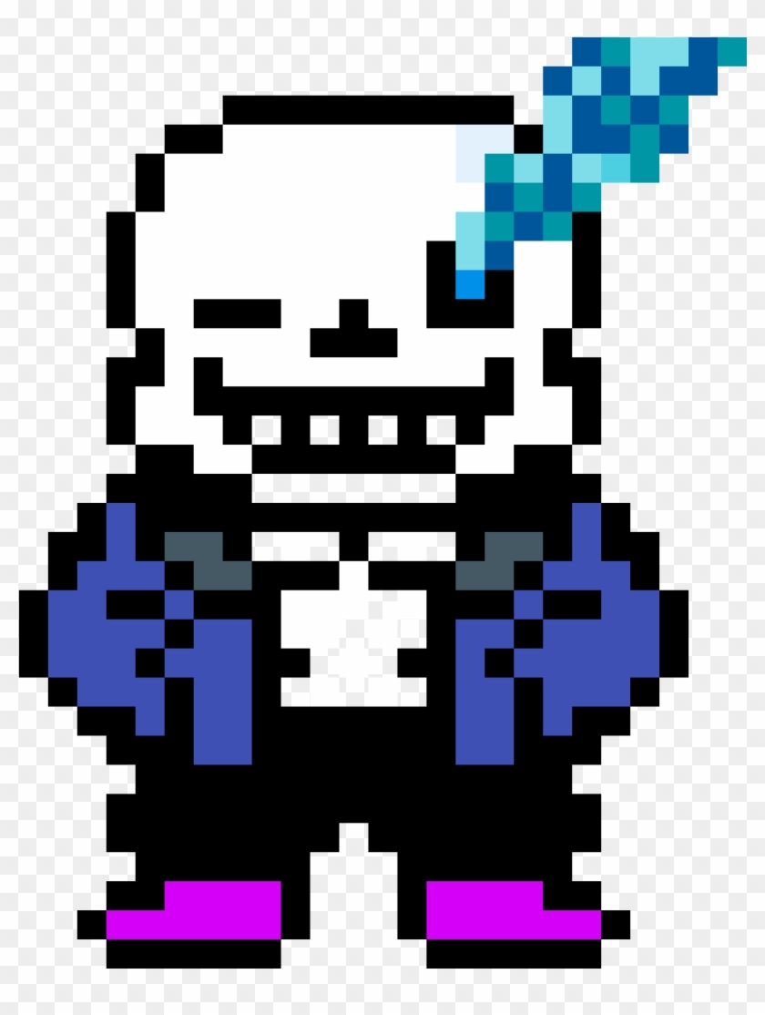 Find hd Sans With Blue Eye - Sans Pixel Art Wink, HD Png Download. 