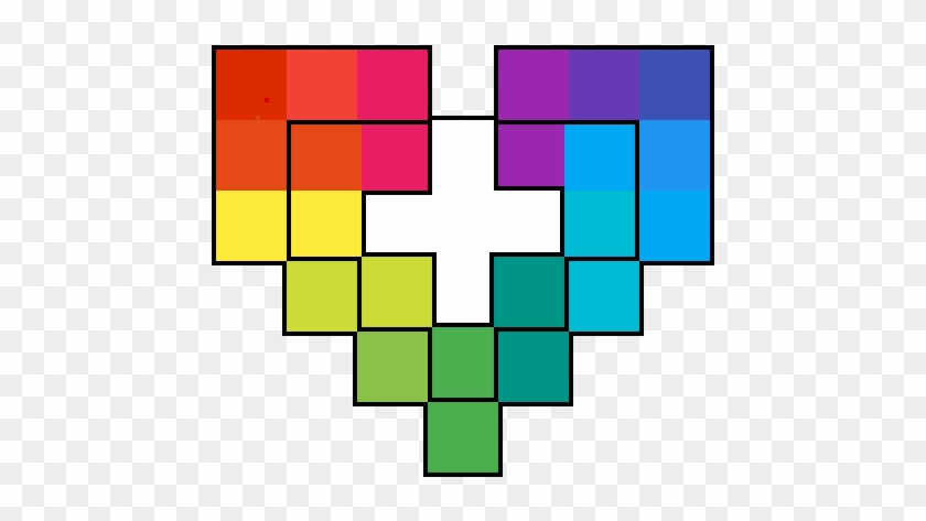 Plus Sign Symbol Rambow Color Rainbow Heart Plus Sign - Cross, HD Png Download - 1000x1000(#4831445 ...