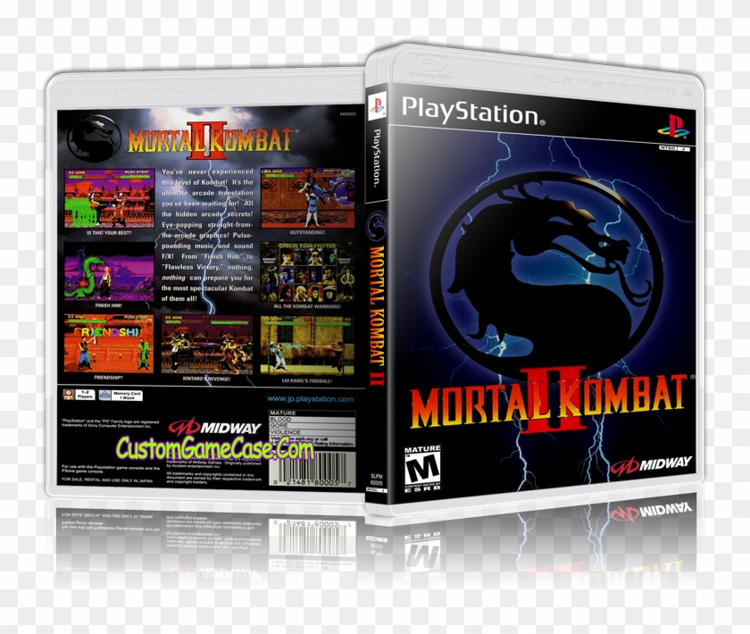 Mortal Kombat - Mortal Kombat 2 Ps1 Cover, HD Png Download - 800x631 ...