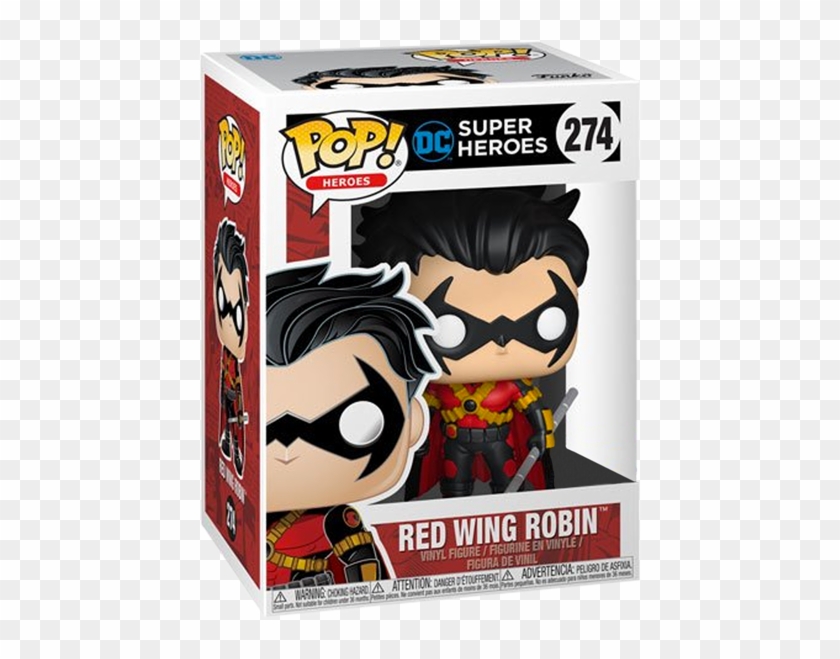 Find hd Dc Super Heroes - Red Wing Robin Funko Pop, HD Png Download. 