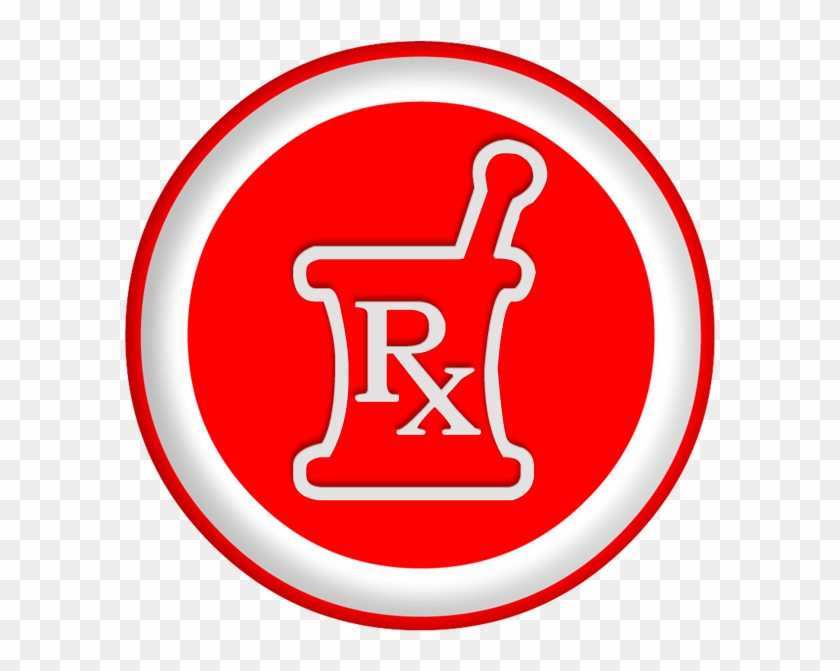 Rx Outline Mortar Pestle - Rx Symbol, HD Png Download - 600x600