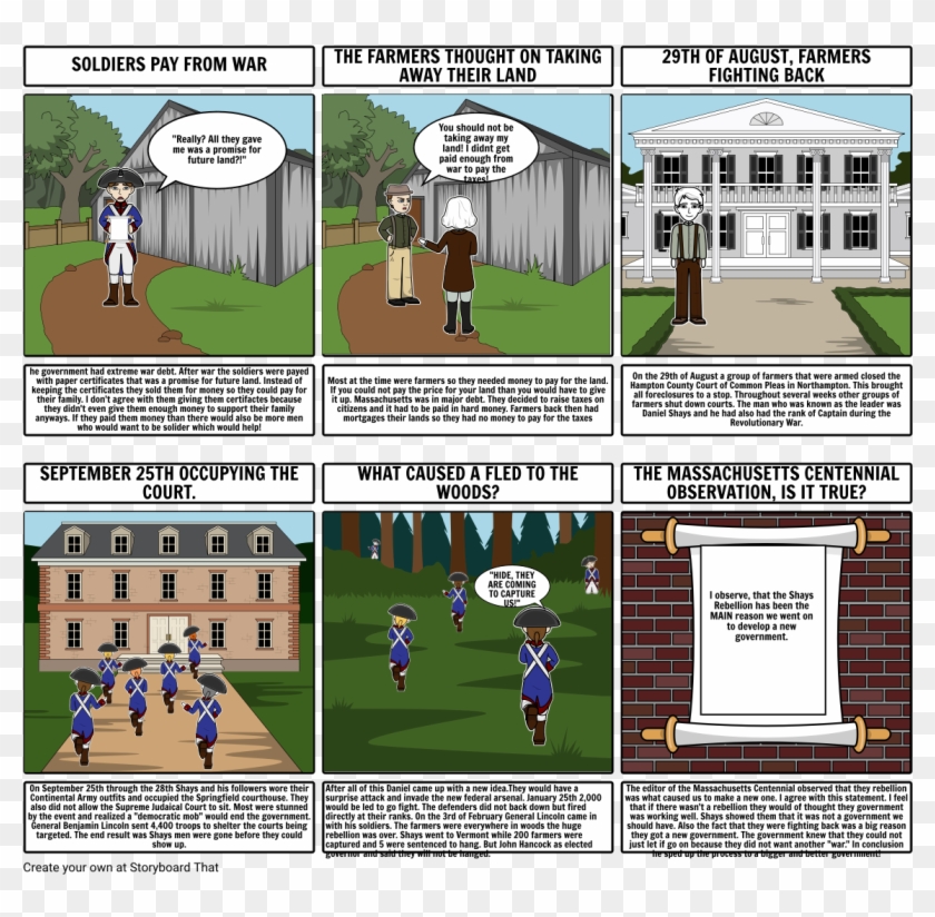 Shays Rebellion - Comics, HD Png Download - 1164x1086(#4865922) - PngFind
