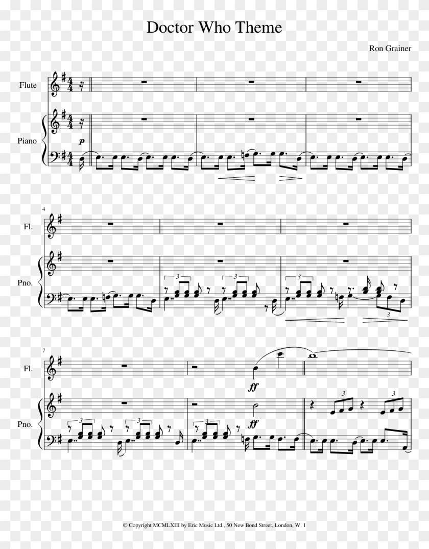 Download 10th Doctor Who Theme Song Ringtone Ocean Eyes Billie Eilish Violin Sheet Music Hd Png Download 850x1100 4872827 Pngfind
