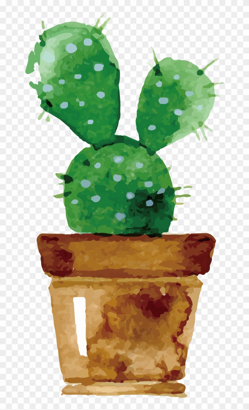 Cactaceae Euclidean Vector Clip Art - Desenho De Cactus Cute Png - Free  Transparent PNG Clipart Images Download