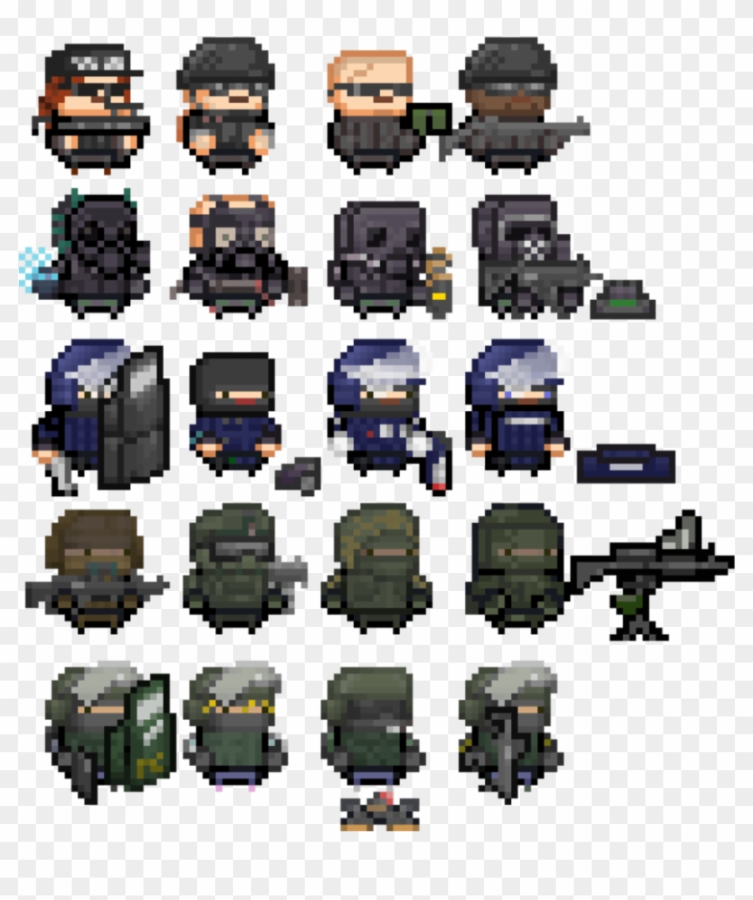 Minecraft Rainbow Six Siege Pixel Art