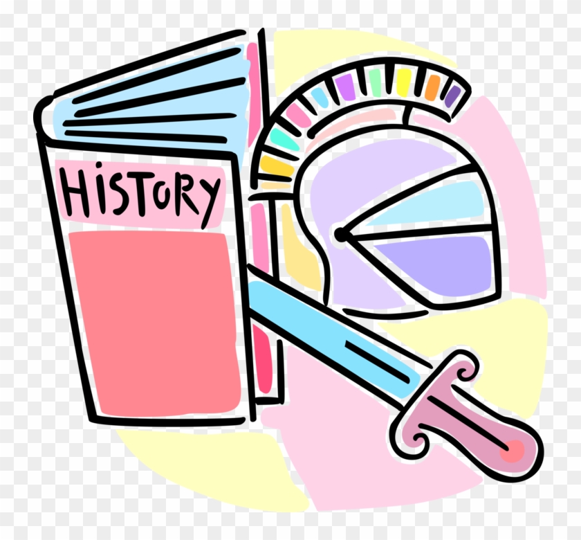Vector Illustration Of School History Class Textbook School Subjects