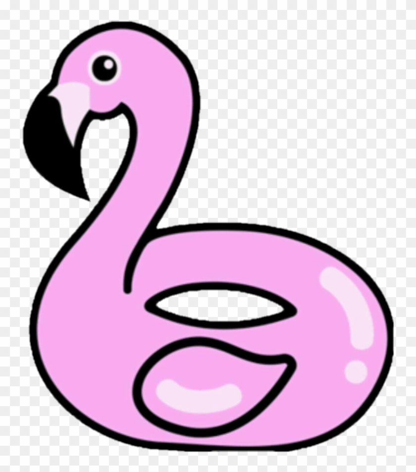 Flamingo pool float sales emoji