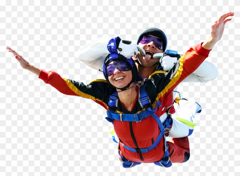 Tandem Jump Homme Saut Parachute Hd Png Download 1147x785 Pngfind