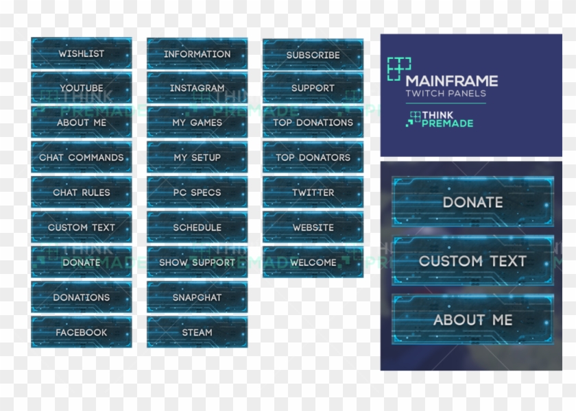 Mainframe Panels Twitch Panels Stream Graphics Red Twitch Panels Free Hd Png Download 1024x6 Pngfind