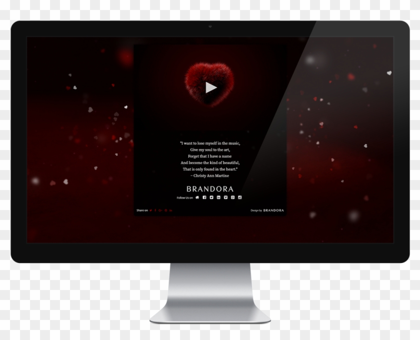 Valentines Day Hairy Heart - Computer Monitor, HD Png Download ...