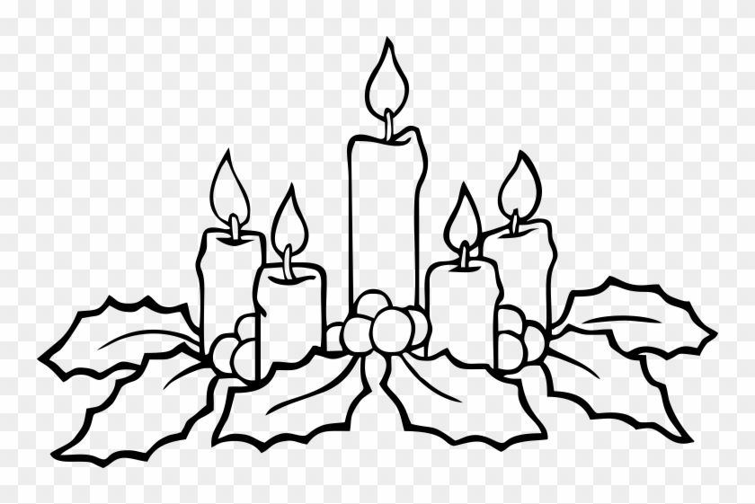 Christmas Advent Wreath Coloring Pages Christmas Candle Coloring 
