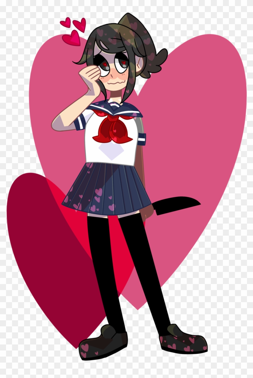 Yandere Simulator Red Pink Vertebrate Fictional Character Yandere Heart Transparent Hd Png Download 861x1242 4944207 Pngfind - fixes yandere simulator roblox yandere simulator